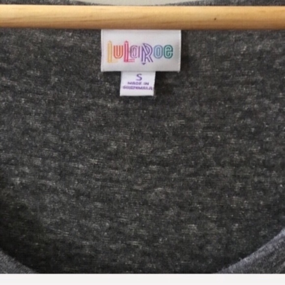 LULAROE solid gray heather Nicole dress - Picture 5 of 7